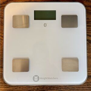 Weight Watchers White Bluetooth Digital Body Scale Step On Working WW Conair